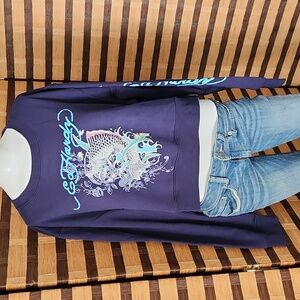 NWT! Ed hardy waist  sweatshirt